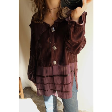 80's brown sheer cardigan