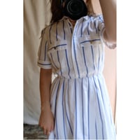 blue stripe one-piece