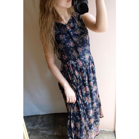 black flower one-piece