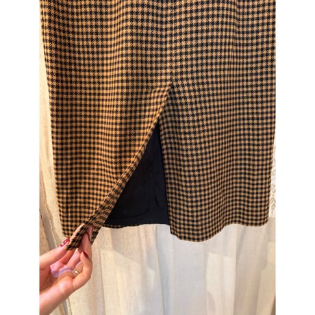 houndstooth skirt