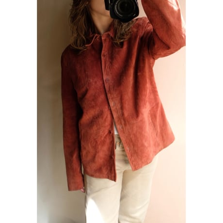 red leather jacket