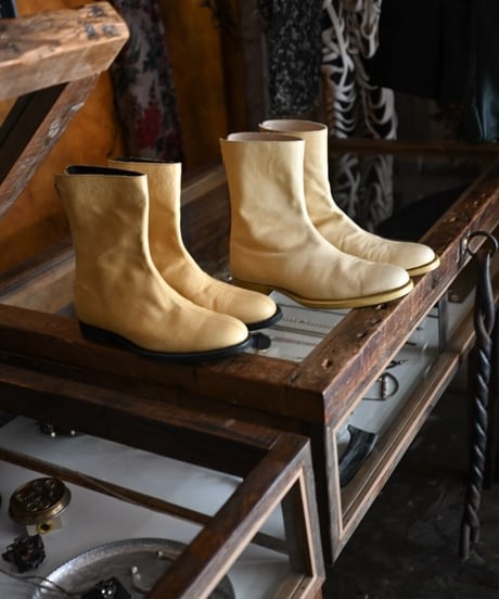 WILDFRÄULEIN×SOIIHM "Back zip boots" Yellow ver.
