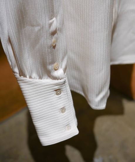 Hankes "Western shirt type-Ⅲ" Silk pique.