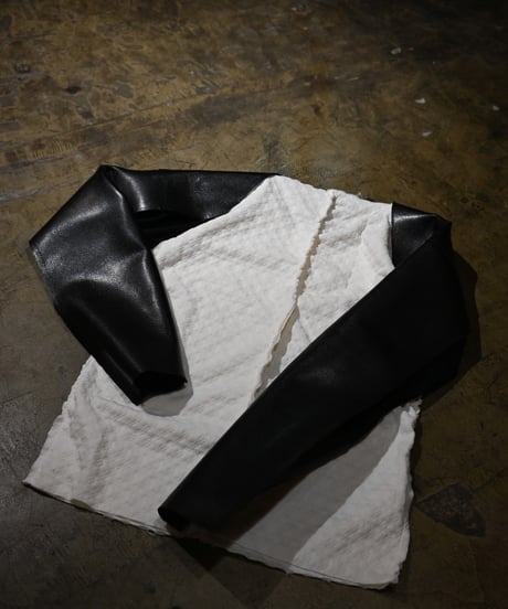 JFR "Two tone cutsew" Leather & Sweat.