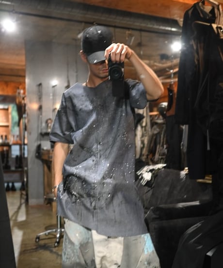Gauche "Square carve things Tshirt" 9oz denim.