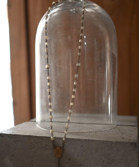 Subtle "Jesus christ" Bowl white glass beads.