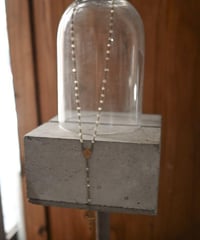Subtle "Jesus christ" Bowl white glass beads.