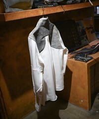 Hankes "Western shirt type-Ⅲ" Silk pique.
