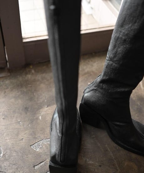 k.j dan "Knee high heel back zip boots" Tabi.