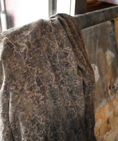 SANCTAMUERTE "Tailored jacket" Hand printed.
