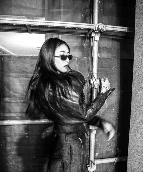 JFR "Alien' leather jacket" Femme.