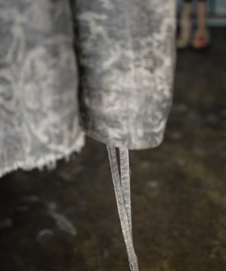 SANCTAMUERTE "Tailored jacket" Hand printed.