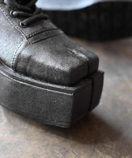 k.j dan "Knee high heel side zip boots" Tabi.