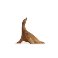 Wooden seal sculpture