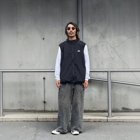 「STREET-LOGO」 NYLON VEST / BLACK / S / M / L