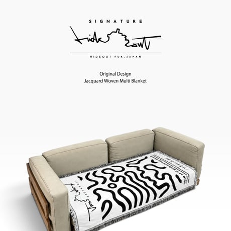 【予約販売】-限定枚数- Original Jacquard Blanket - BLEND IN vol.2 / W160cm×H90cm