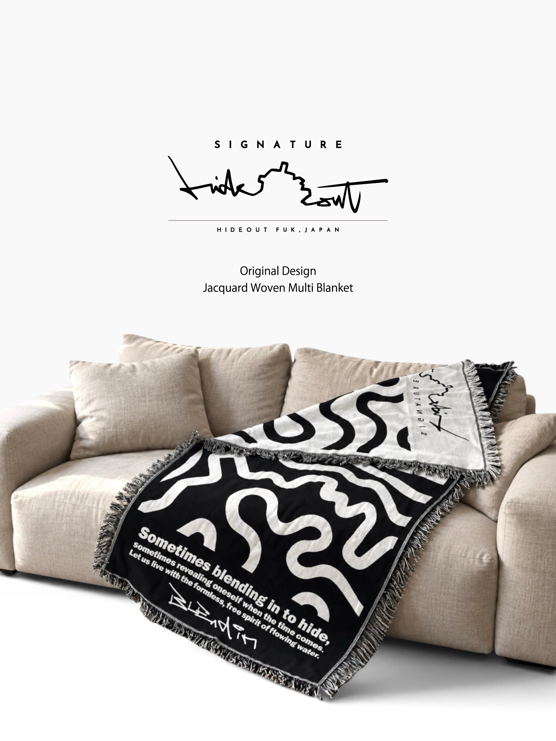 予約販売】-限定枚数- Original Jacquard Blanket - BLEND