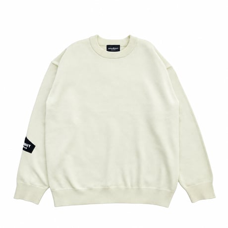 「HIDEOUT-LOGO」OVER FITTING KNIT / IVORY / BLACK / M / L / XL