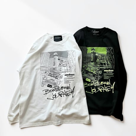 「BOMBERMAN JOURNEY - KOKURA ver.」BIG LONG SLEEVE T-SHIRTS / WHITE/BLACK/S/M/L