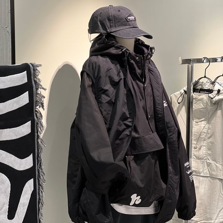 「STREET-LOGO」 NYLON VEST / BLACK / S / M / L