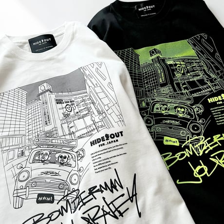 「BOMBERMAN JOURNEY - KOKURA ver.」BIG LONG SLEEVE T-SHIRTS / WHITE/BLACK/S/M/L