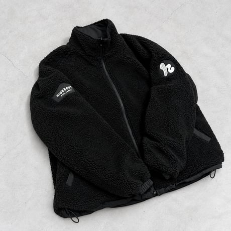 【受注生産】Reversible Nylon Fleece Jacket / BLACK / S / M / L