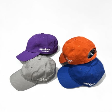 side LOGO BASEBALL CAP / PURPLE / BLUE / ORANGE / GREY