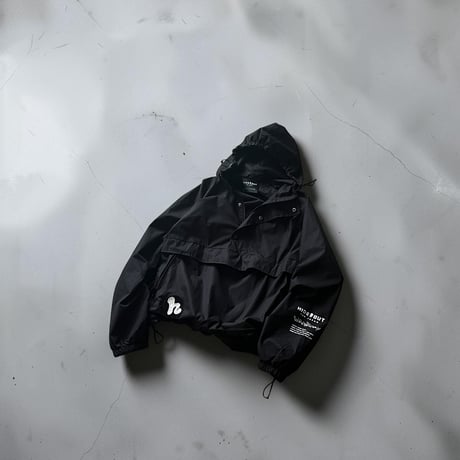 HIGH DENSTIY COTTON ANORAK PARKA /BLACK/S/M/L