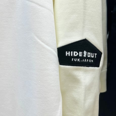 「HIDEOUT-LOGO」OVER FITTING KNIT / IVORY / BLACK / M / L / XL