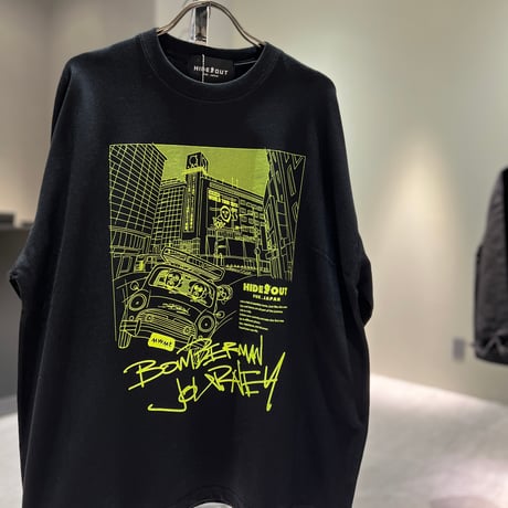 「BOMBERMAN JOURNEY - KOKURA ver.」BIG LONG SLEEVE T-SHIRTS / WHITE/BLACK/S/M/L