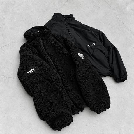 【受注生産】Reversible Nylon Fleece Jacket / BLACK / S / M / L