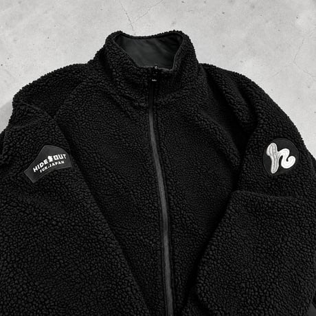 【受注生産】Reversible Nylon Fleece Jacket / BLACK / S / M / L
