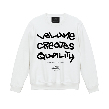 「VOLUME CREATES QUALITY」10.2 ONZ SWEAT//M/L/XL