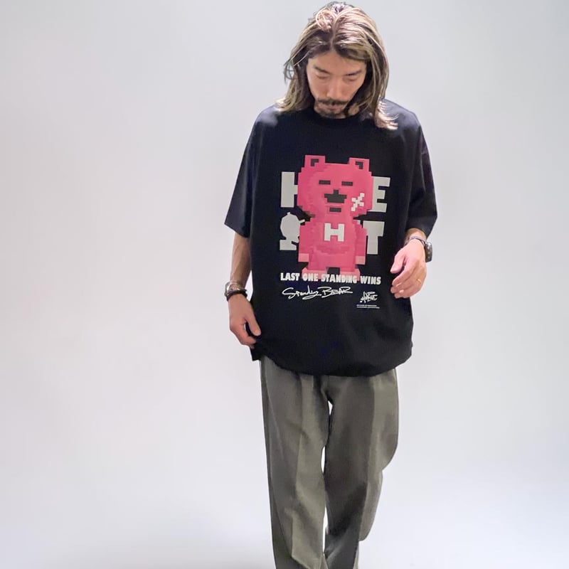 限定受注カラー】「STANDING BEAR」ボックスシルエットコードTシャツ