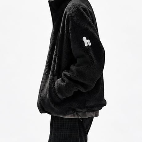 【受注生産】Reversible Nylon Fleece Jacket / BLACK / S / M / L