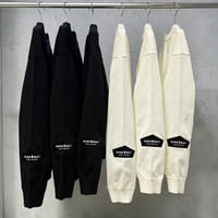 「HIDEOUT-LOGO」OVER FITTING KNIT / IVORY / BLACK / M / L / XL