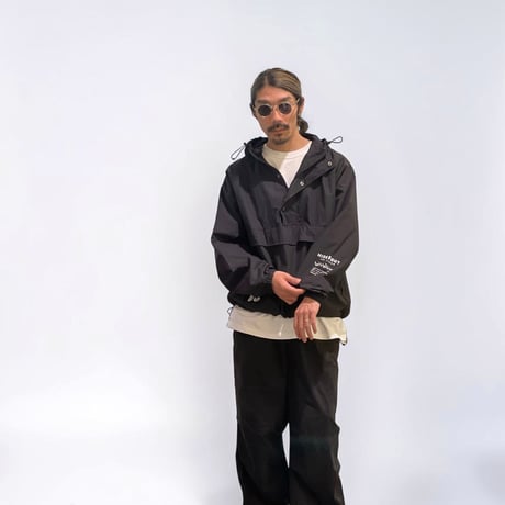 HIGH DENSTIY COTTON ANORAK PARKA /BLACK/S/M/L