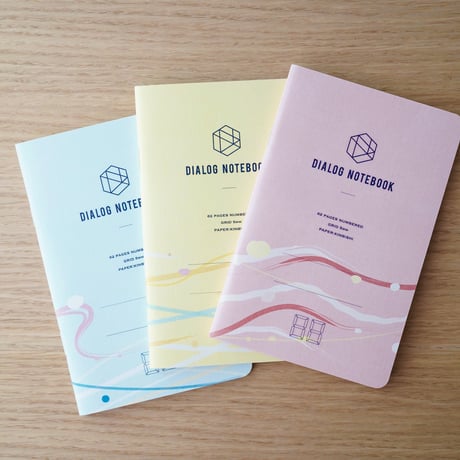 ＜夏季限定＞ダイアログノート水風船Edition（3冊セット）｜DN001（方眼）