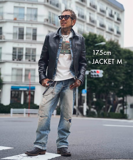 MADE IN YP | RE:LORE『VINTAGE HORSEHIDE RIDERS JACKET』"COME ON COME ON FIGHTER".ver