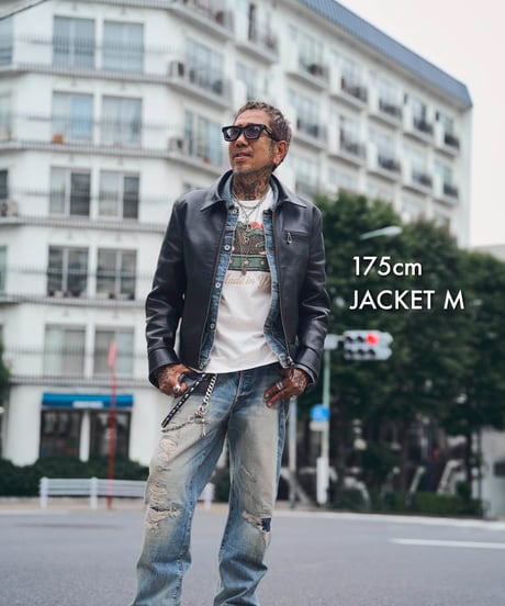 MADE IN YP | RE:LORE『VINTAGE HORSEHIDE RIDERS JACKET』"NO BACK PRINT"｜無地.ver