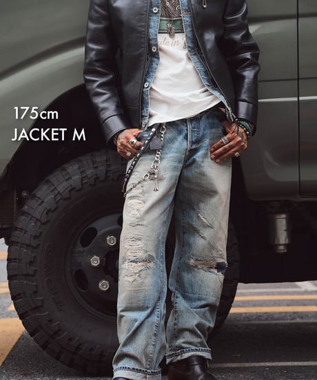 MADE IN YP | RE:LORE『VINTAGE HORSEHIDE RIDERS JACKET』"NO BACK PRINT"｜無地.ver