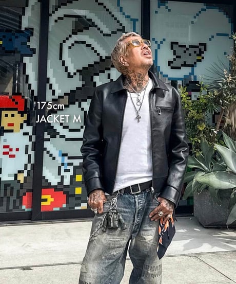 MADE IN YP | RE:LORE『VINTAGE HORSEHIDE RIDERS JACKET』"NO BACK PRINT"｜無地.ver