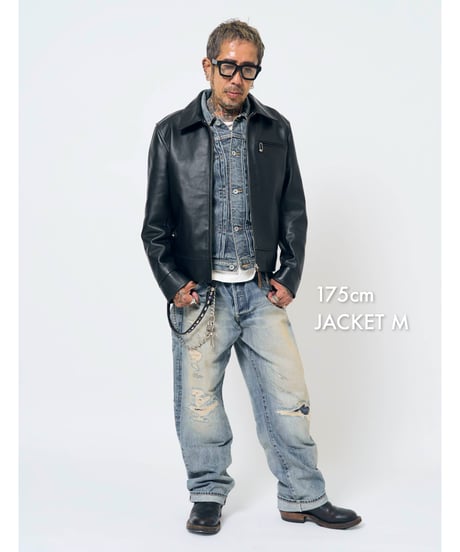 【限定31着】MADE IN YP | RE:LORE『VINTAGE HORSEHIDE RIDERS JACKET』"NO BACK PRINT"｜無地.ver