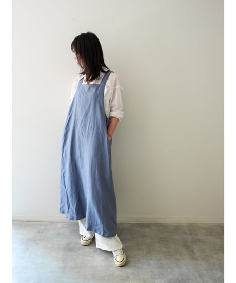 クロスエプロン　限定ミストブルー