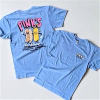 PINK’S HOTDOGS T-shirt（SKYBLUE）