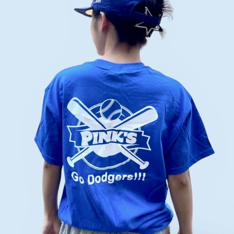 PINK’S HOTDOGS “PINK’S LOVES Dodgers” T-shirt