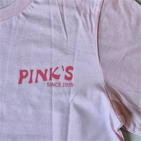 PINK’S HOTDOGS T-shirt（PINK）