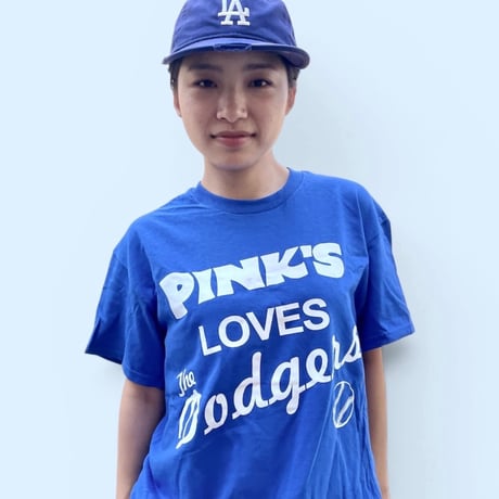 PINK’S HOTDOGS “PINK’S LOVES Dodgers” T-shirt