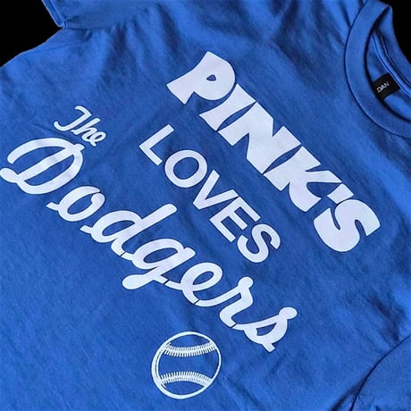 PINK’S HOTDOGS “PINK’S LOVES Dodgers” T-shirt