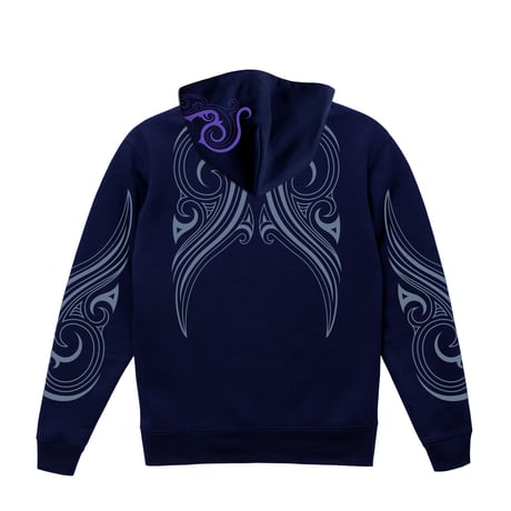 TRIBAL WALKYRIE HOODIE  (NAVY)